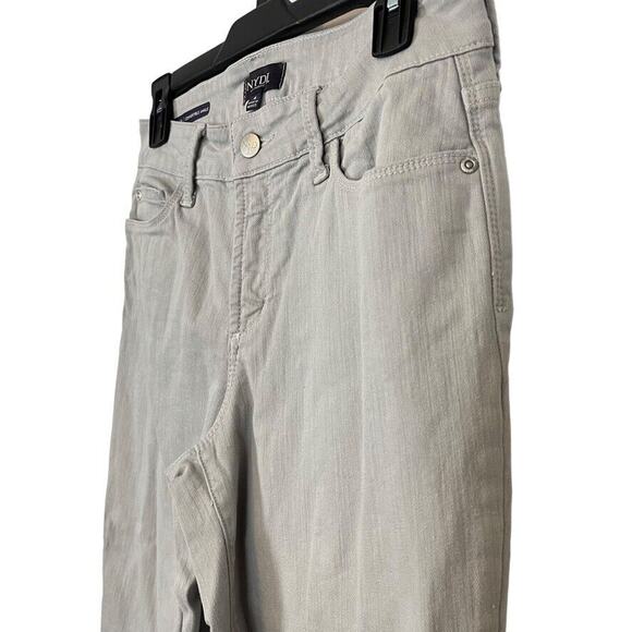 NYDJ Alina Gray Womens Convertible Ankle Mid Rise Stretch Tapered Jeans sz 4 - Picture 10 of 16